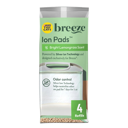Purina  Breeze Bright Lemongrass Scented Ion Cat Litter Pads Refill Pack