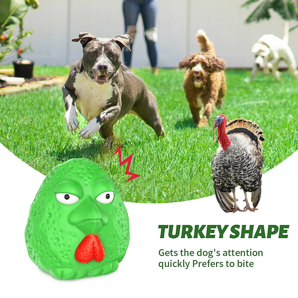 Rubber Dog Chew Toys,Treat Food Dispensing Dog Toys for Teeth Cleaning, Puzzle Interactive Dog Toys for Small Medium Large Dogs Green